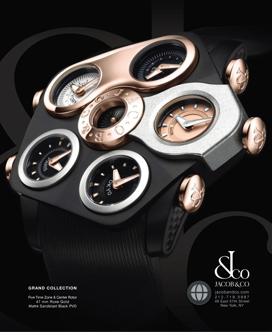 Mechanical timepiece photography-JacobCo Ad
